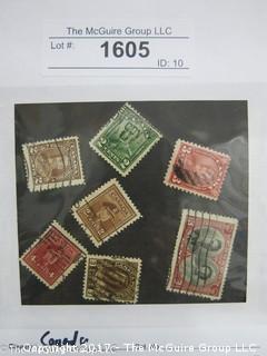 (#1605) Collectible Postage Stamps including world: Canada 