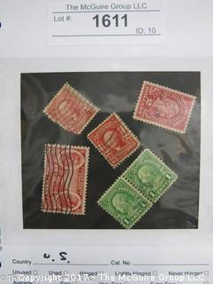 (#1611) Collectible Postage Stamps including U.S. 