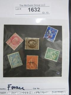 (#1632) Collectible Postage Stamps including France