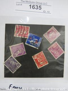 (#1635) Collectible Postage Stamps including France