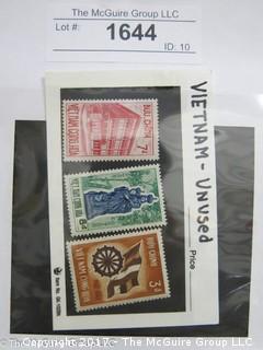 (#1644) Collectible Postage Stamps including Vietnam