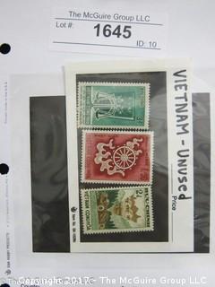 (#1645) Collectible Postage Stamps including Vietnam