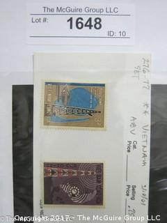 (#1648) Collectible Postage Stamps including Vietnam