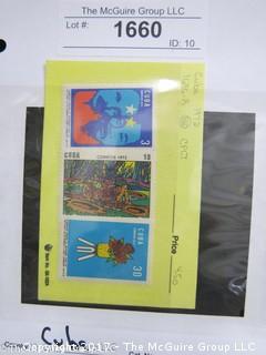 (#1660) Collectible Postage Stamps including Cuba