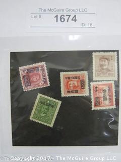 (#1674) Collectible Postage Stamps including Asian 