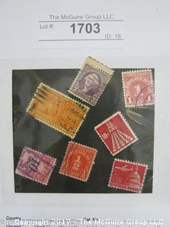 (#1703) Collectible Postage Stamps including U.S.