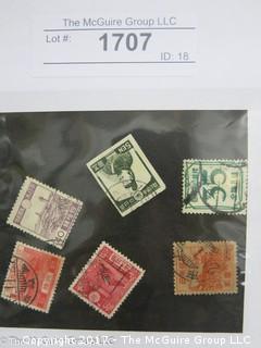 (#1707) Collectible Postage Stamps including Asian