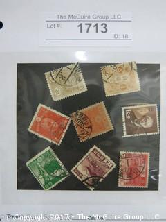 (#1713) Collectible Postage Stamps including Asian