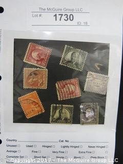 (#1730) Collectible Postage Stamps including U.S. 