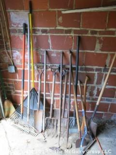 Collection of lawn and garden hand tools 