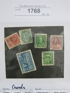 (#1768) Collectible Postage Stamps including Canada 