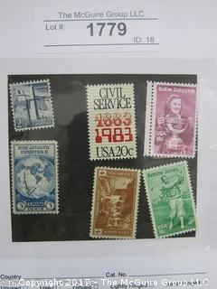 (#1779) Collectible Postage Stamps including U.S. 