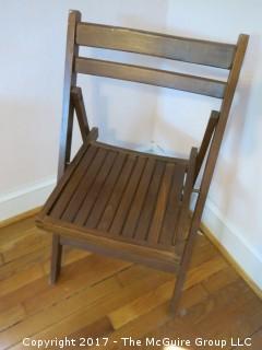 Wooden folding chair 