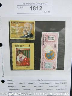 (#1812) Collectible Postage Stamps including Cuba