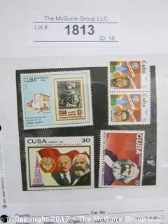 (#1813) Collectible Postage Stamps including Cuba