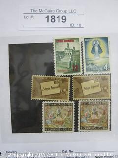 (#1819) Collectible Postage Stamps including Cuba