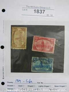 (#1837) Collectible Postage Stamps including Cuba