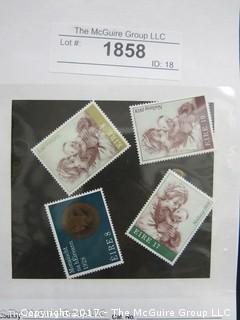 (#1858) Collectible Postage Stamps including Ireland