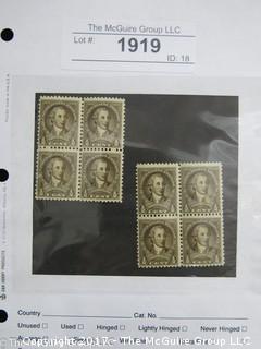 (#1919) Collectible Postage Stamps including U.S. 