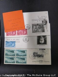 (#2134) USPS 17 First Day Covers from the 1940's