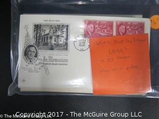 (#2134) USPS 17 First Day Covers from the 1940's