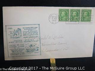 (#2147) 12 pieces USPS  cancellations; 1890-1940's 