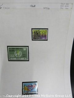 (#2153) Collection of Vietnam stamps and binder 