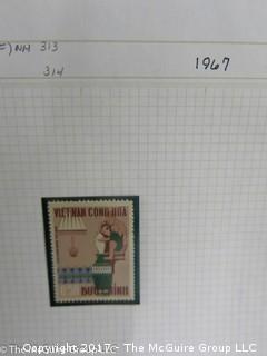 (#2153) Collection of Vietnam stamps and binder 