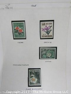 (#2153) Collection of Vietnam stamps and binder 