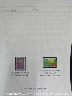 (#2153) Collection of Vietnam stamps and binder 