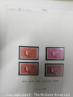 (#2153) Collection of Vietnam stamps and binder 