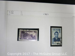 (#2153) Collection of Vietnam stamps and binder 