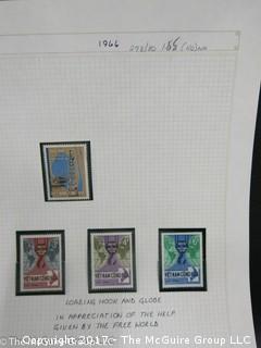 (#2153) Collection of Vietnam stamps and binder 