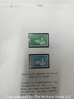 (#2153) Collection of Vietnam stamps and binder 