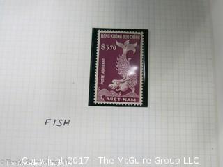 (#2153) Collection of Vietnam stamps and binder 