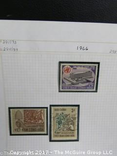 (#2153) Collection of Vietnam stamps and binder 