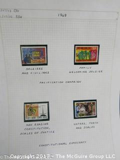 (#2153) Collection of Vietnam stamps and binder 