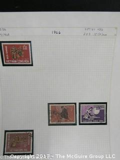 (#2153) Collection of Vietnam stamps and binder 