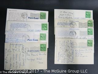 (#2058) Collection of Vintage Postmarked Postcards