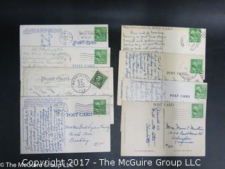 (#2066) Collection of Vintage Postmarked Postcards