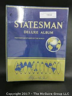 (#1932) Statesman Deluxe Stamp Album 