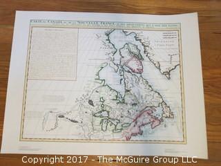 Map of Eastern Canada; print; 13 x 19