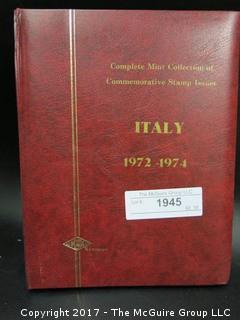 (#1945) Italian Stamp Album;  1972-74