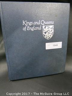 (#1946) FDC's Album;  "Kings and Queens of England" 