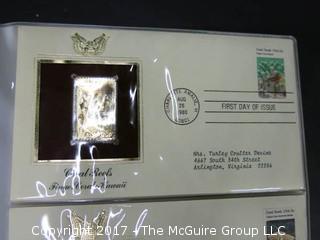 (#1975) FDC Album: "Golden Replicas of U.S. Stamps" 