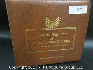 (#1975) FDC Album: "Golden Replicas of U.S. Stamps" 