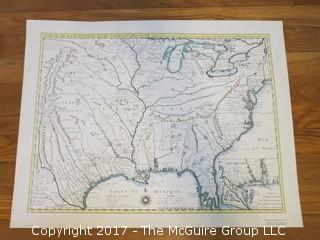 Map of Southern U.S.; print, 13 x 19