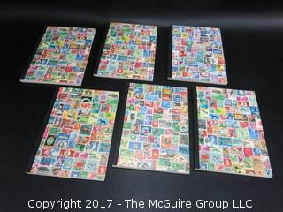 (#2133) 6 - stamp books and contents  