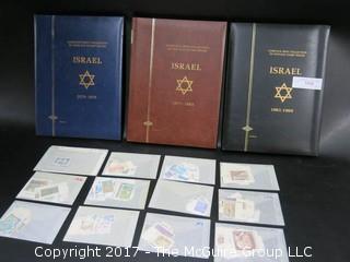 (#1956) 3 Stamp Albums of Israel; 1960's and 70's 