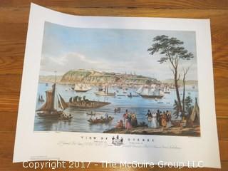 View of Quebec City; print, unframed; 13 x 19